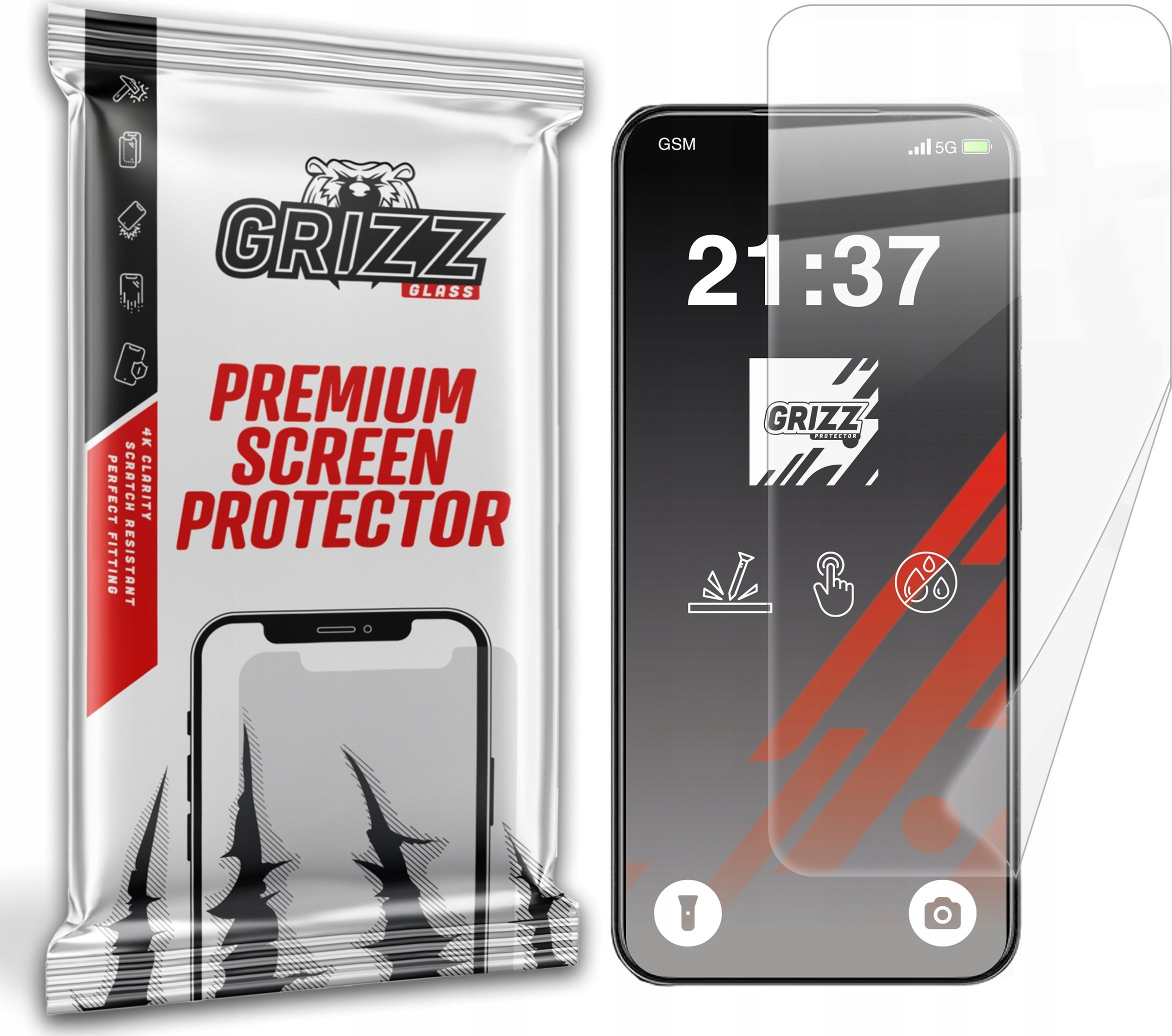 Film mbrojtës keramik Grizz CeramicFilm për Tecno Pova 6 Neo 5G, transparencë e lartë, rezistent ndaj gërvishtjeve