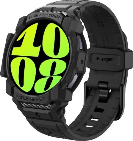 Mbrojtëse ore Spigen Rugged Armor Pro, Samsung Galaxy Watch7 40mm, TPU, e zezë matte