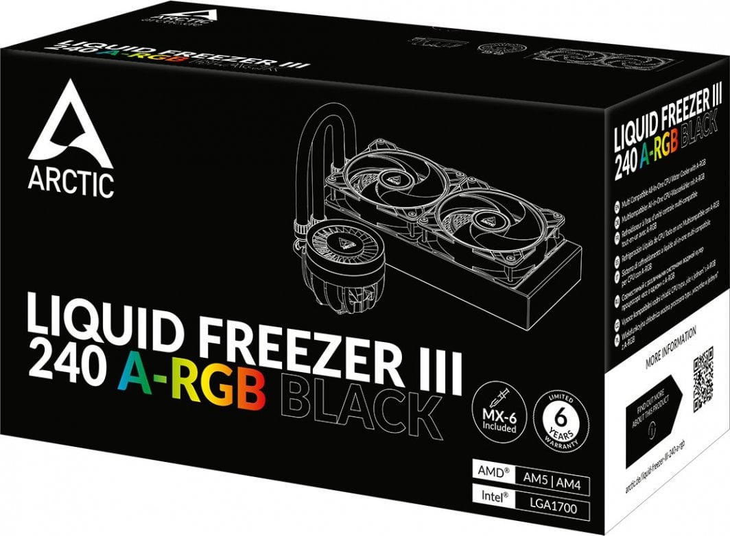 Ftohës Arctic Liquid Freezer III 240 A-RGB (ACFRE00142A)