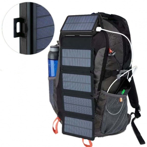 Powerbank SUNEN SOLAR CHARGER ES20000B, panel diellor, 20000mAh, i zi