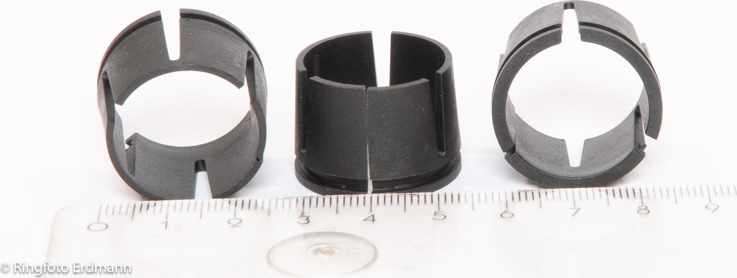 Set inserte plastike Gitzo, 3 copë, për tripoda, të zeza