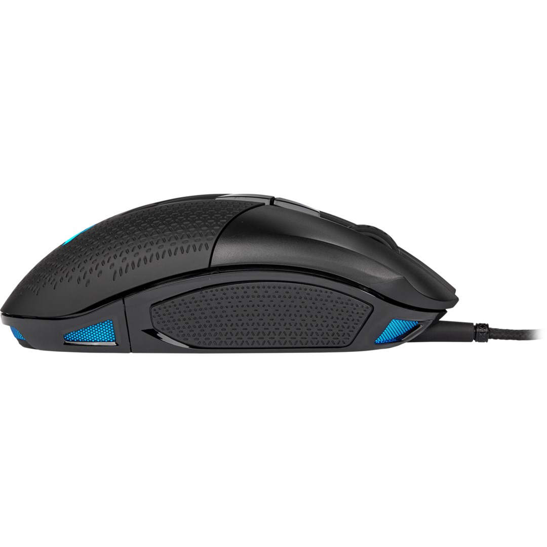 Гејминг глушец Corsair NIGHTSWORD RGB, со кабел, 18000 DPI, црн