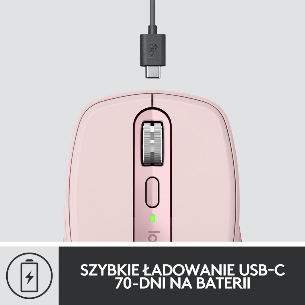 Maus Wireless Logitech MX Anywhere 3 (910-005990), rozë