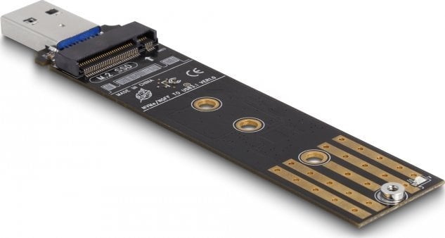 Adapter SSD M.2 DeLOCK 64197, USB 3.0, NVMe dhe SATA, i zi