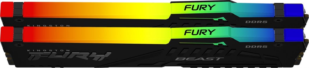 Memorie Kingston Fury Beast RGB, DDR5, 32 GB, 6000 MHz, CL36, KF560C36BBEAK2-32