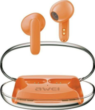 Kufje Awei T85, TWS Bluetooth 5.3, ENC, portokalli
