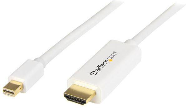 Kabllo StarTech DisplayPort Mini - HDMI, 2 m, e bardhë
