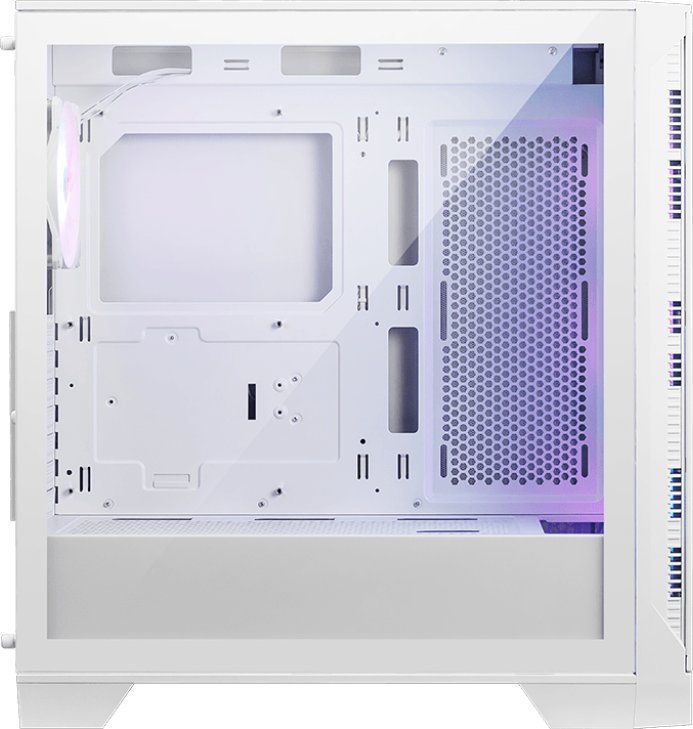 Kornizë PC MSI MAG FORGE 320R AIRFLOW, Micro Tower, ARGB, e bardhë transparente