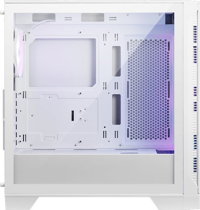 Kornizë PC MSI MAG FORGE 320R AIRFLOW, Micro Tower, ARGB, e bardhë transparente