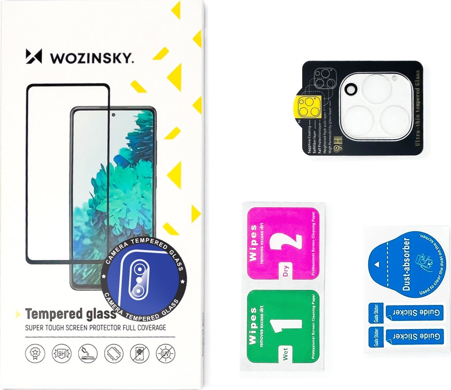 Mbrojtëse xhami për kamera Wozinsky Full Camera Glass për Xiaomi Redmi A2 A1, 9H, transparente