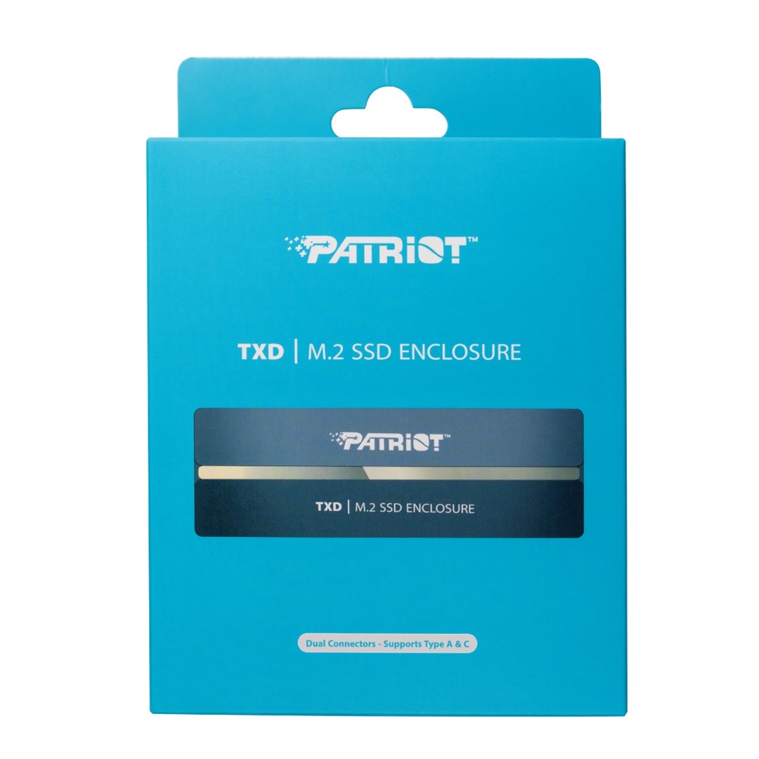 Kuti eksternale për SSD M.2 Patriot Memory TXD PV810UPNGM, USB 3.2 Gen2, NVMe, e zezë