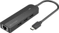 HUB USB C Vention, 3x USB 2.0, RJ45, 0.15m, i zi