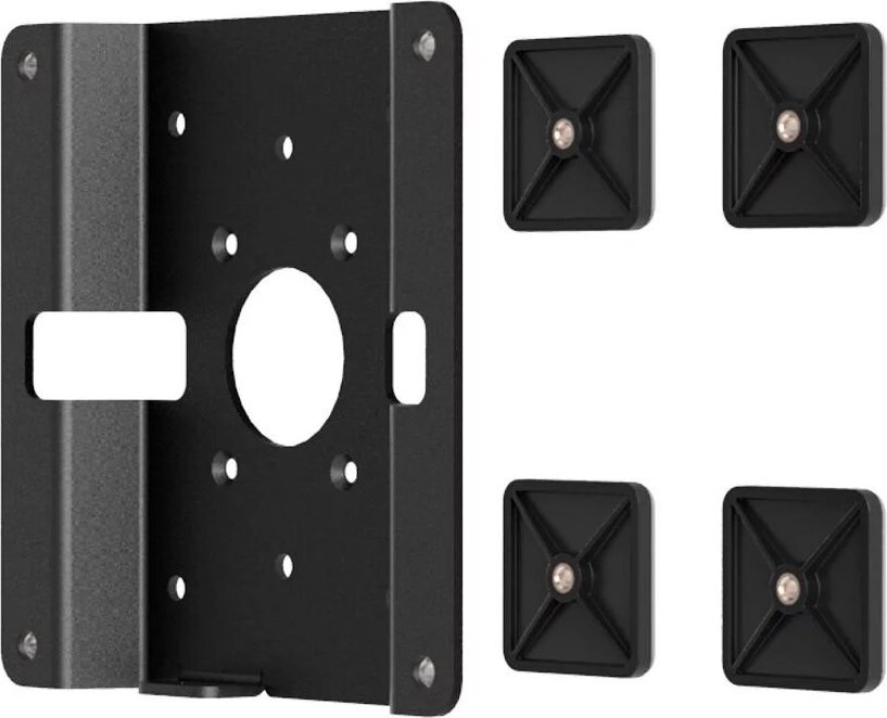 Mbajtëse VESA për xham Compulocks Glass Mount Bracket, me hapje sigurie, e zezë