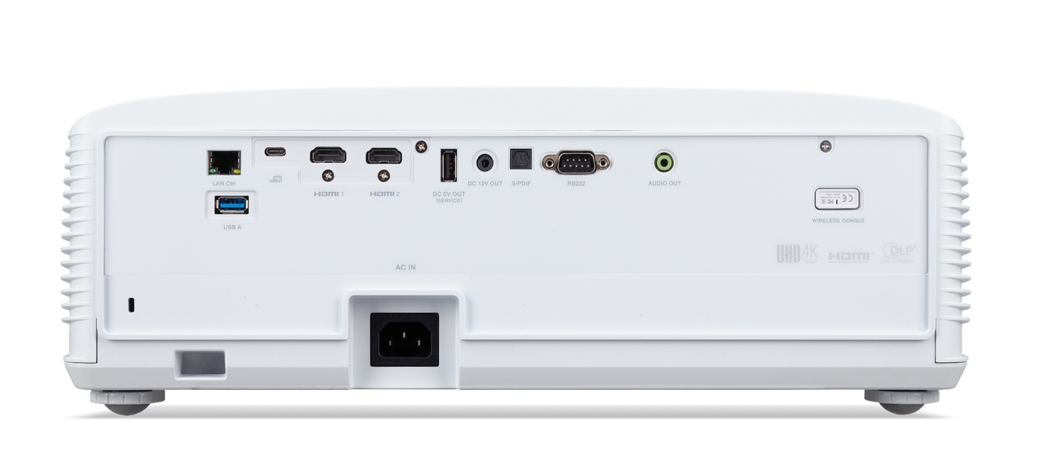 Проектор Acer Apex Vision L812, Ултракратко фрлање, 4K UHD, 4000 лумени, бел