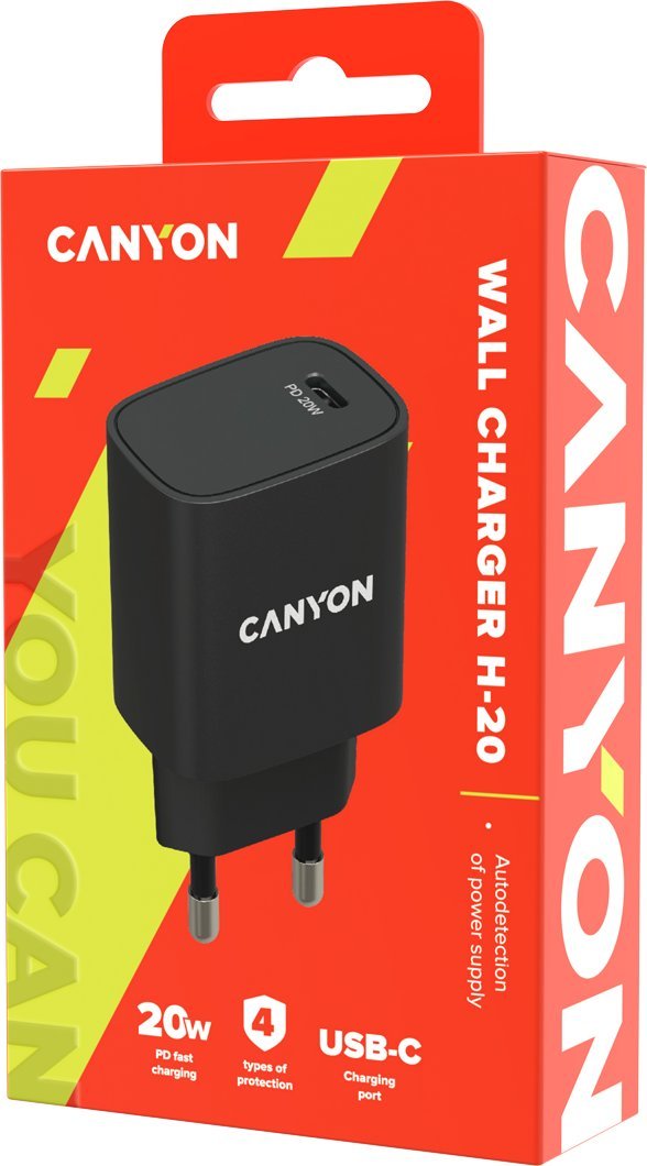 Karikues muri Canyon Power Adapter H-20-02, USB C, 20W, i zi