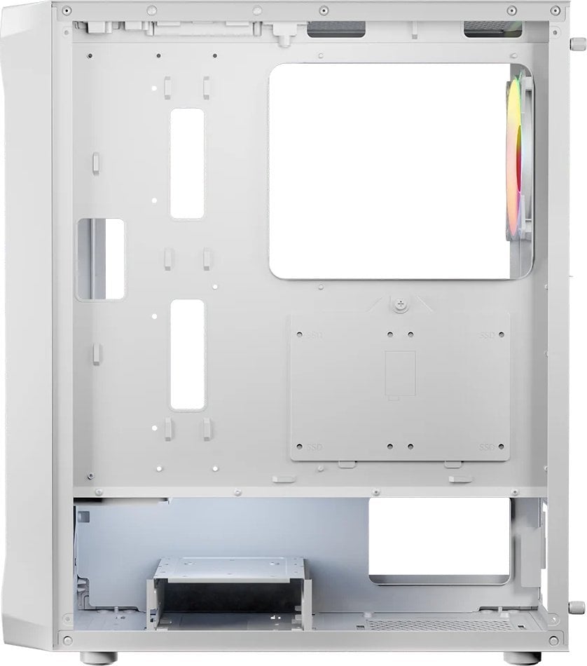 Kasë Logic Concept Portos ARGB, e bardhë, Midi Tower