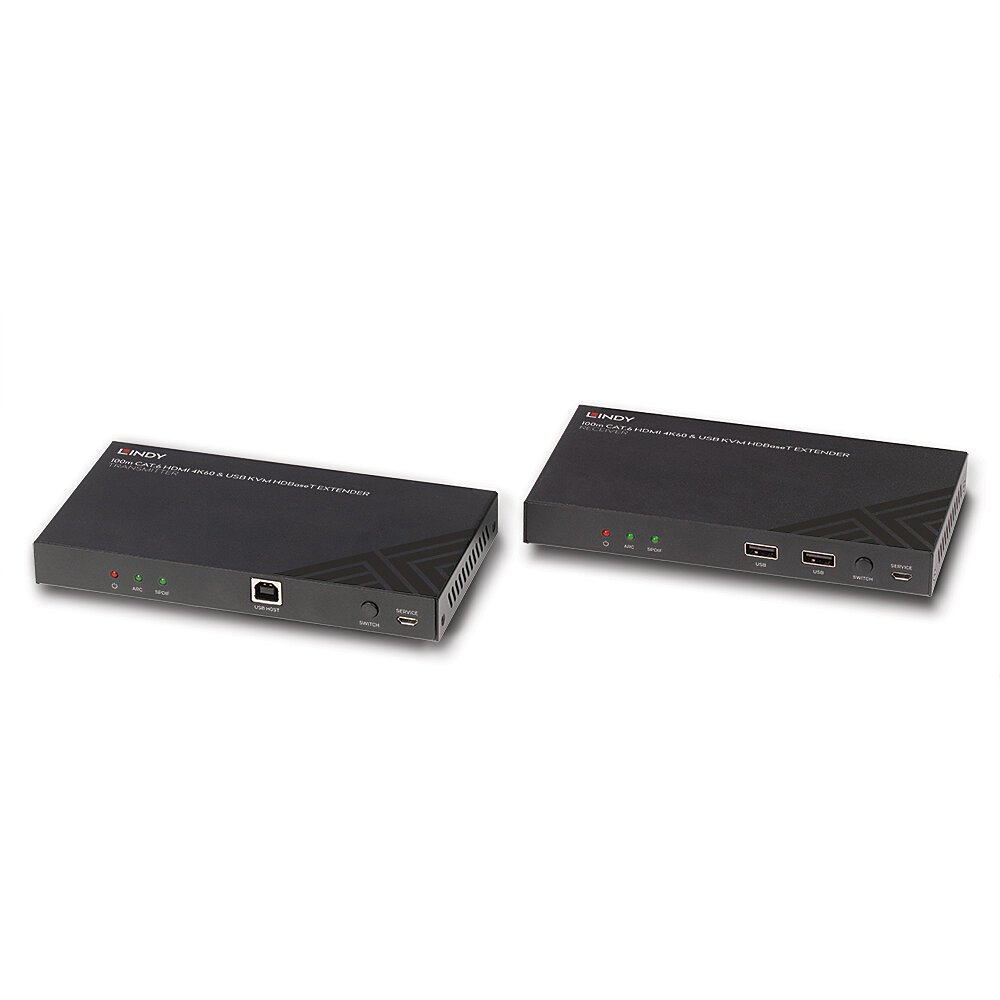 Extender HDMI Lindy HDBaseT KVM 100m, 4K60, Cat.6, i zi