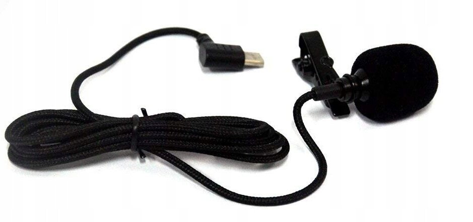 Mikrofon lavalier SJCAM USB Type C, për SJ8 SJ9 SJ10 C200, i zi