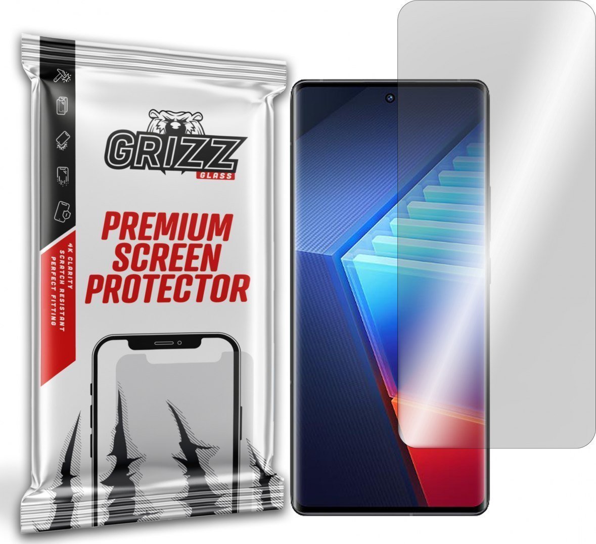 Folie mbrojtëse GrizzGlass Hydrogel Film për vivo iQOO 10 Pro, transparente