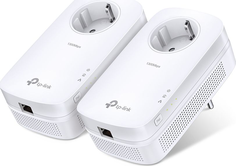 Powerline adapter TP-Link TL-PA8010P KIT, HomePlug AV2, Gigabit, i bardhë