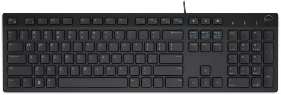 Tastierë Dell KB216, me kabllo USB, layout CZ SK, e zezë