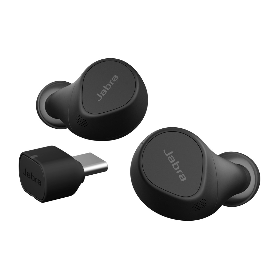 Kufje Jabra Evolve2 Buds, USB-C MS, të zeza