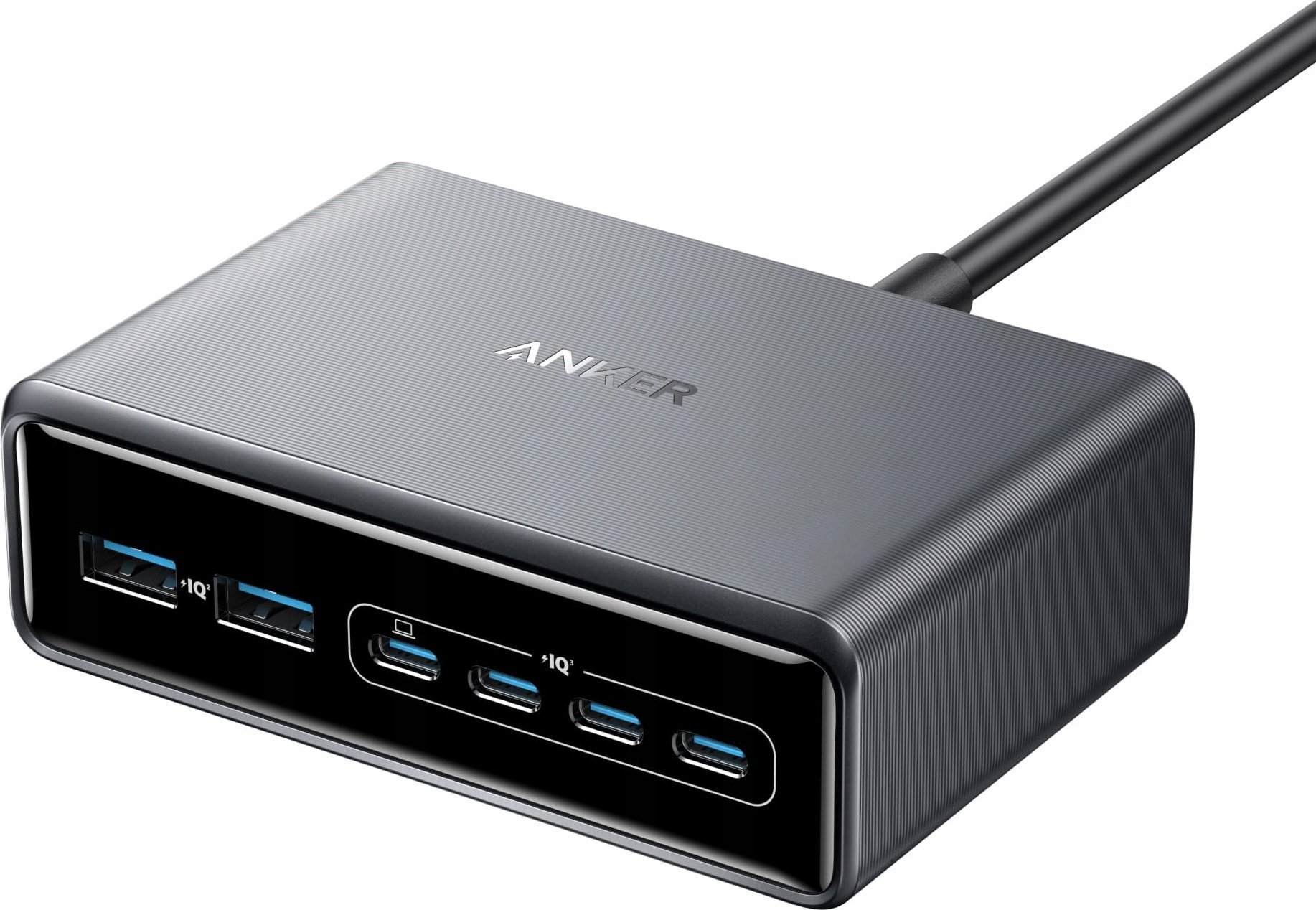 Karikues muri Anker Prime 200W, 6 porta, GaN, i zi
