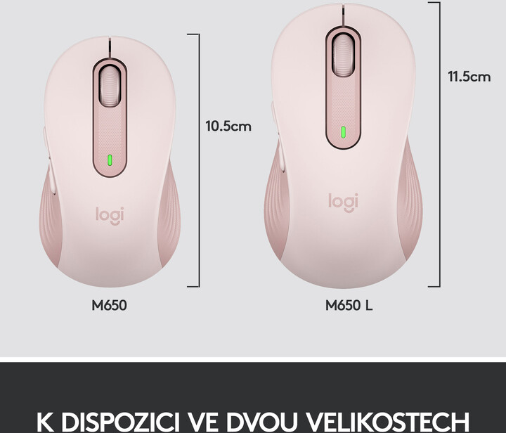 Maus Logitech M650, rozë