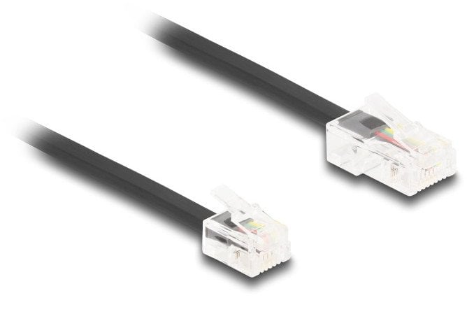 Kabllo telefonike DeLOCK RJ45 në RJ11, 2 m, e zezë