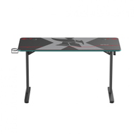 Tavolinë gaming Serioux Aeter RGB, 1200x600x750mm, me LED RGB, e zezë