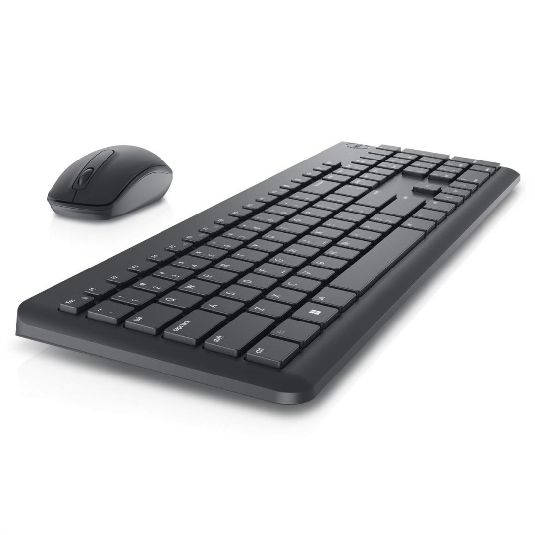 Set tastierë dhe maus wireless Dell KM3322W, layout rumun QWERTZ, i zi