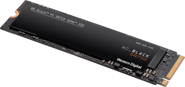 Disk SSD për lojëra WD_BLACK SN750, 2TB, M.2 2280, 3400MB/s, i zi