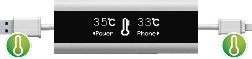Multimetër USB InLine Smart Control, monitorim karikimi, kabllo 1m, i zi