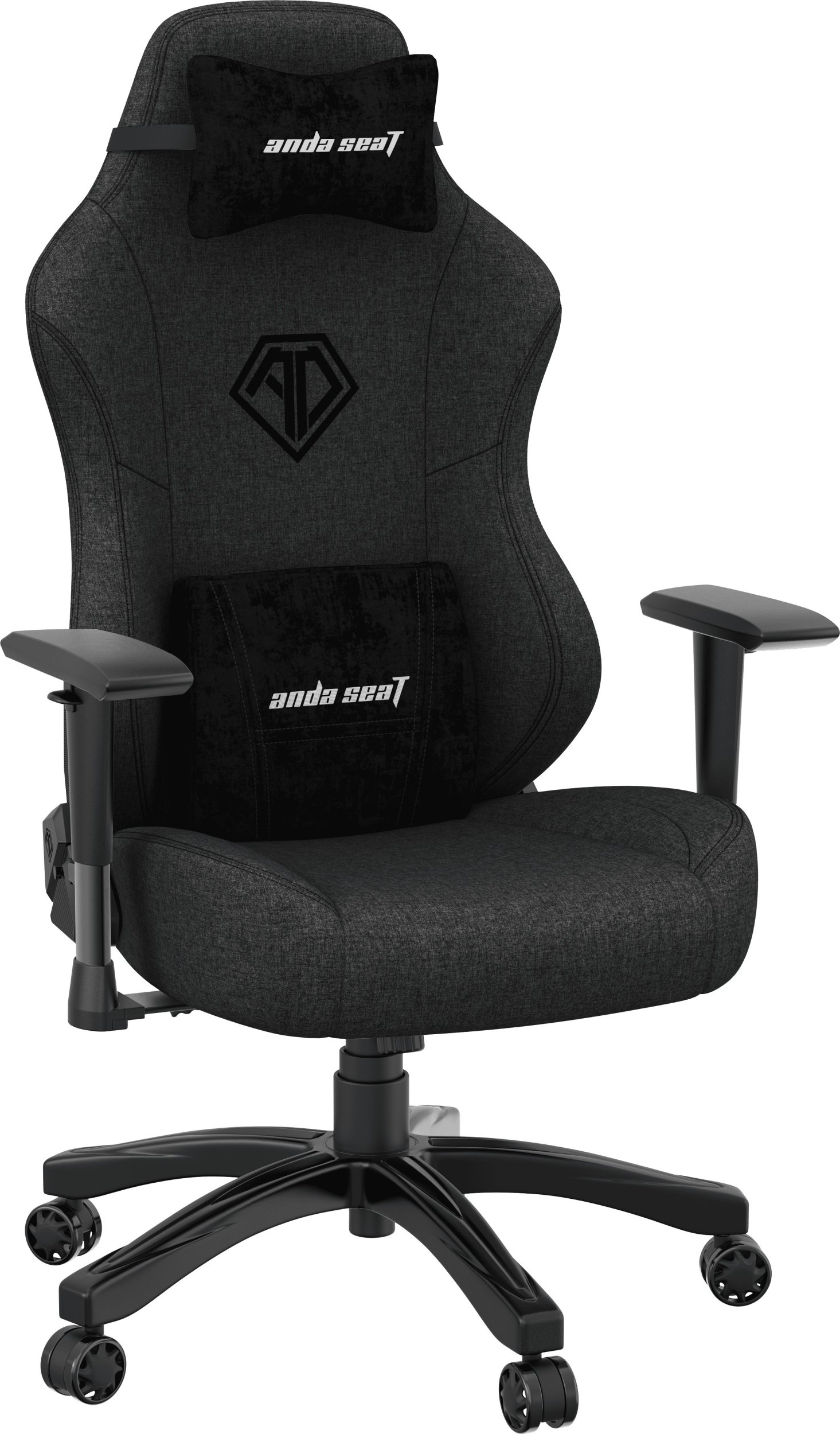 Karrige gaming Anda Seat Phantom 3, madhësia L, material tekstili, gri e errët