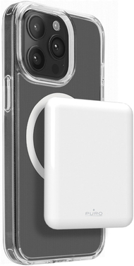 Powerbank wireless Puro IncPower MagInc 5000mAh, 15W, i bardhë