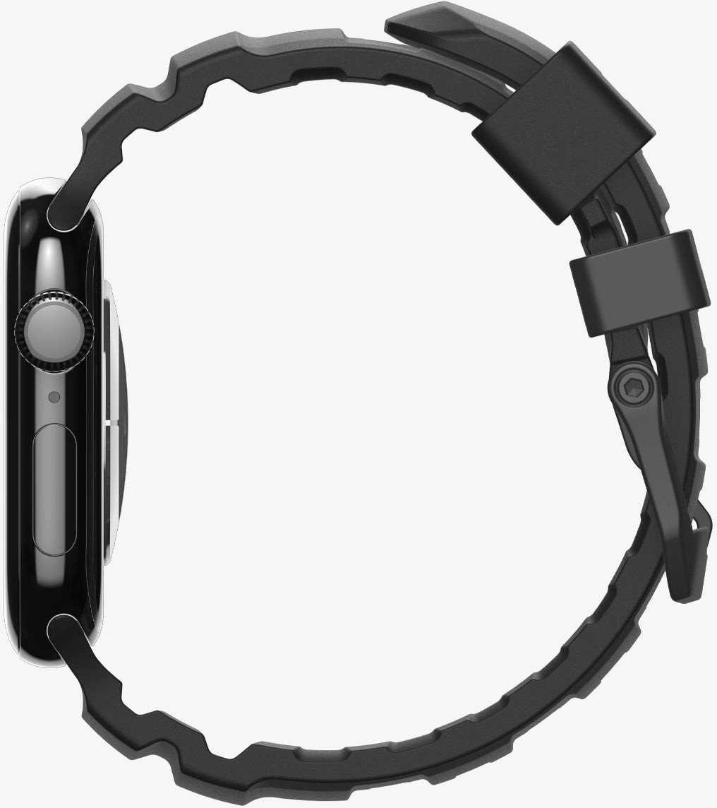 Rrip silikoni Spigen Silicone Band, për Apple Watch 49mm 46mm 45mm 44mm, i zi