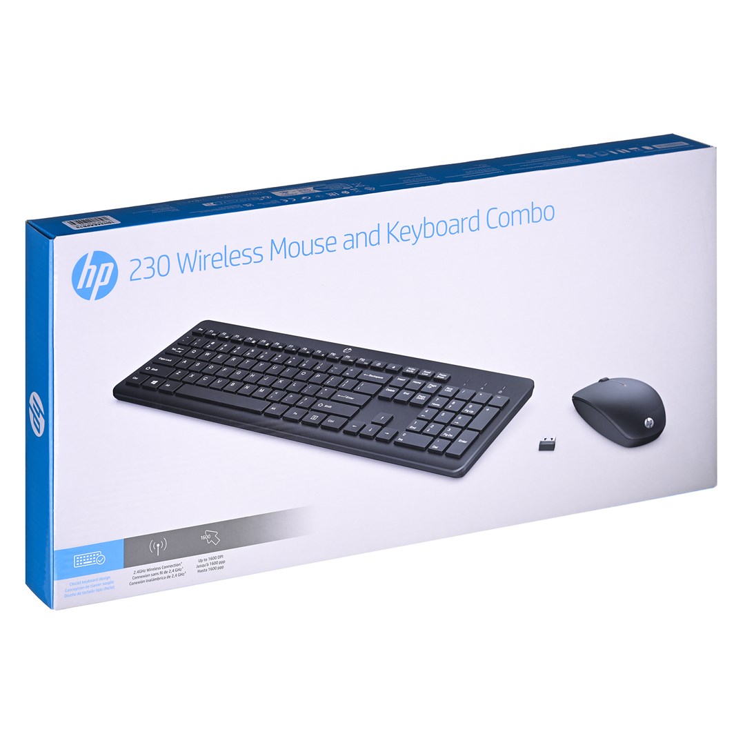 Set tastierë dhe maus HP 230 Wireless, Bluetooth, i zi