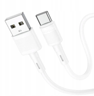 Kabllo karikimi Hoco X83, USB A në Type C, 3A, 1 m, e bardhë