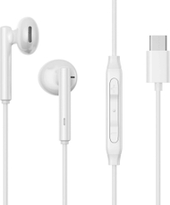 Kufje in-ear Joyroom JR-EC05, USB-C, me mikrofon, të bardha