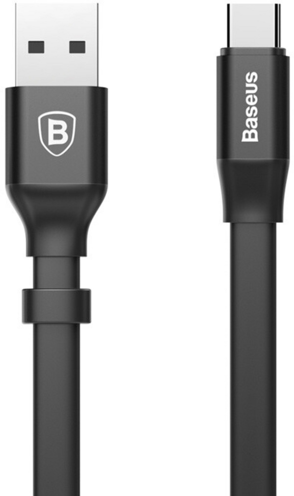 Kabllo për karikim / të dhëna Baseus Nimble Series USB-A - USB-C, 23cm, e zezë