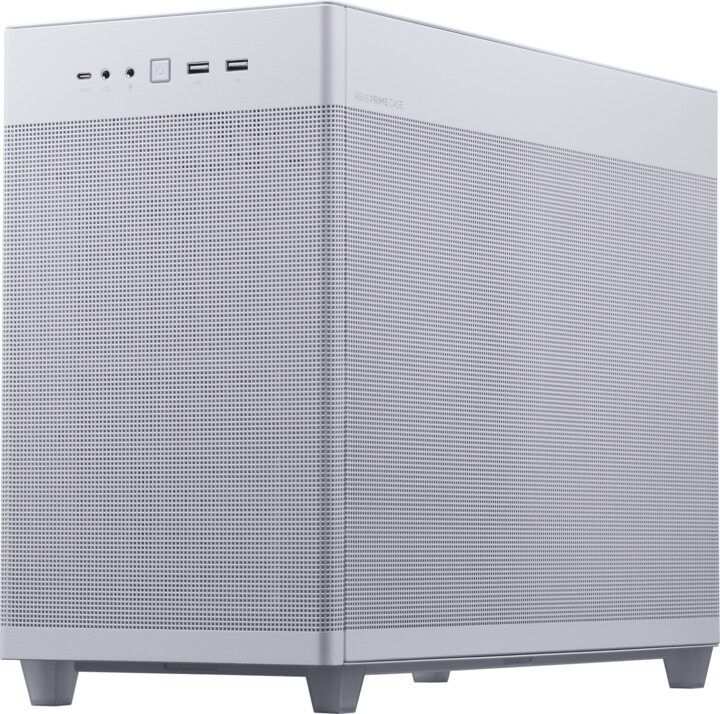 Kasë kompjuteri ASUS Prime AP201, TG, e bardhë