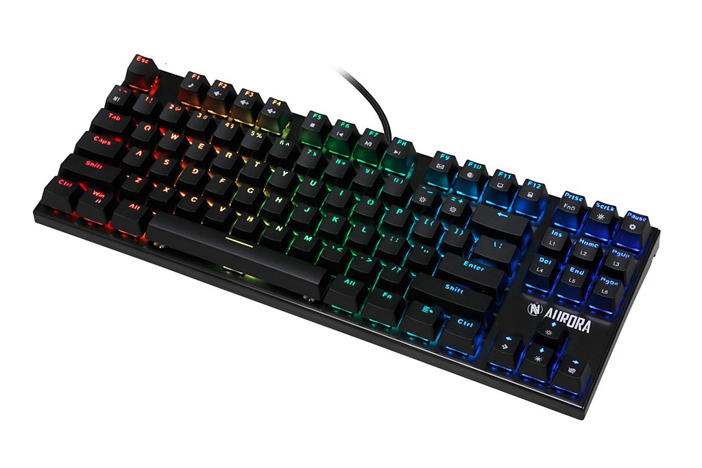 Tastierë iBOX Aurora K-2R, Blue Switch, RGB, e zezë