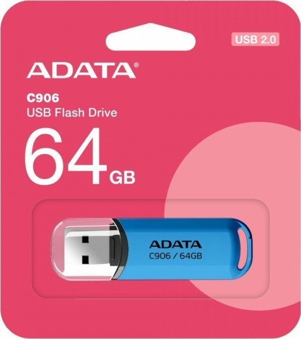 USB Memorie ADATA C906, 64GB, USB 2.0, e kaltër