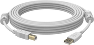 Kабел USB Vision, USB 2.0 A во B, 5 m, бел