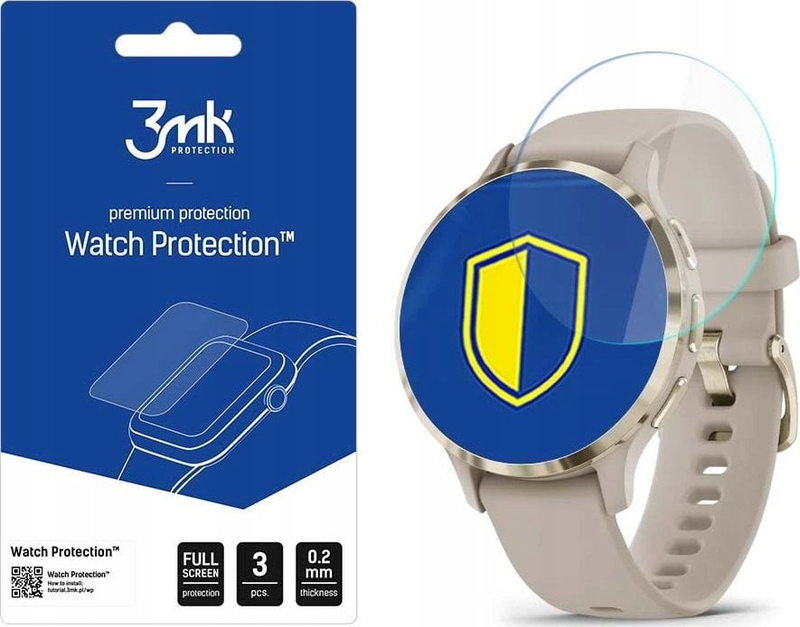 Filmi mbrojtës 3MK ARC Watch për Garmin Venu 3s, set 3 copë, transparent