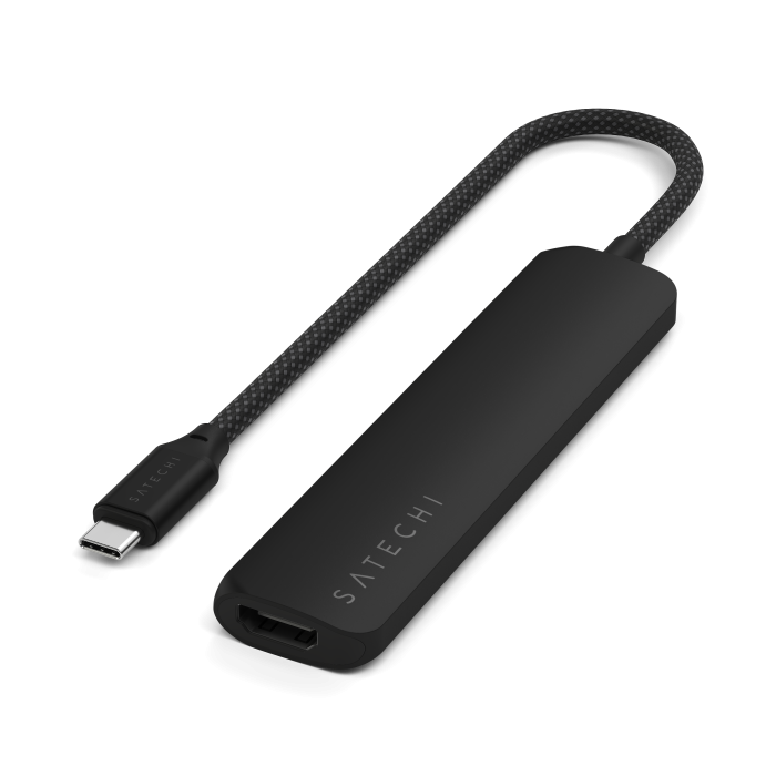 Përshtatës Satechi 6-in-1 USB-C Slim Multiport, i zi