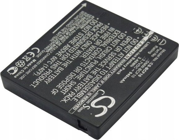 Bateri litium jon për kamera Panasonic, 3.7V, 940mAh, e zezë