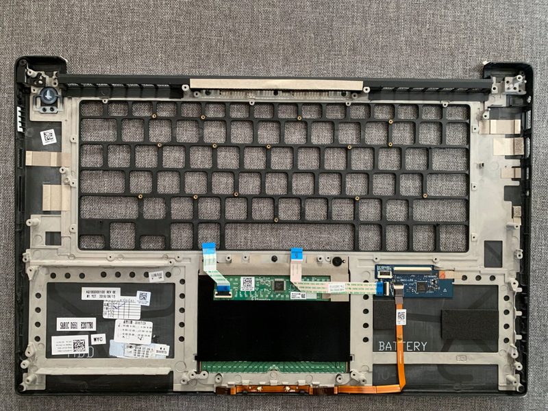 Mbështetëse pëllëmbësh me touchpad Dell, pjesë origjinale, për laptop