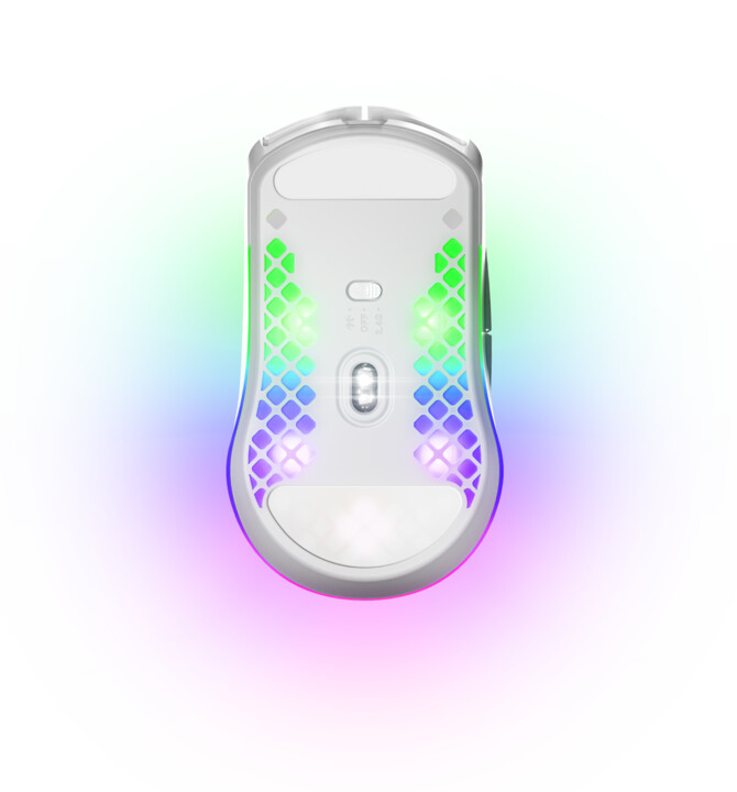 [OUTLET] Maus SteelSeries Aerox 3 Wireless Snow (2022), i bardhë