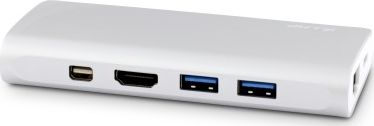 Docking station USB C LMP USBC TRAV SL, HDMI VGA Ethernet, argjendtë